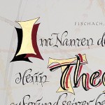 Kalligrafie Theo Initial I