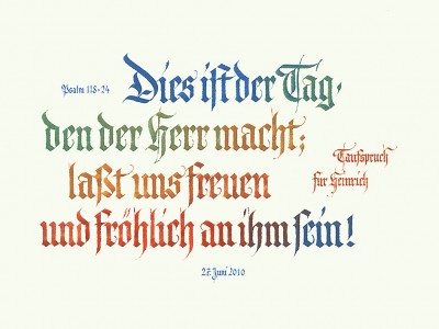 Fraktur Schönschrift