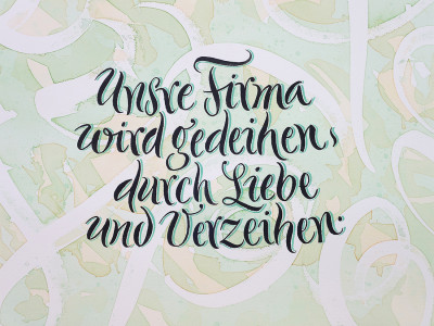 Schrift Handlettering