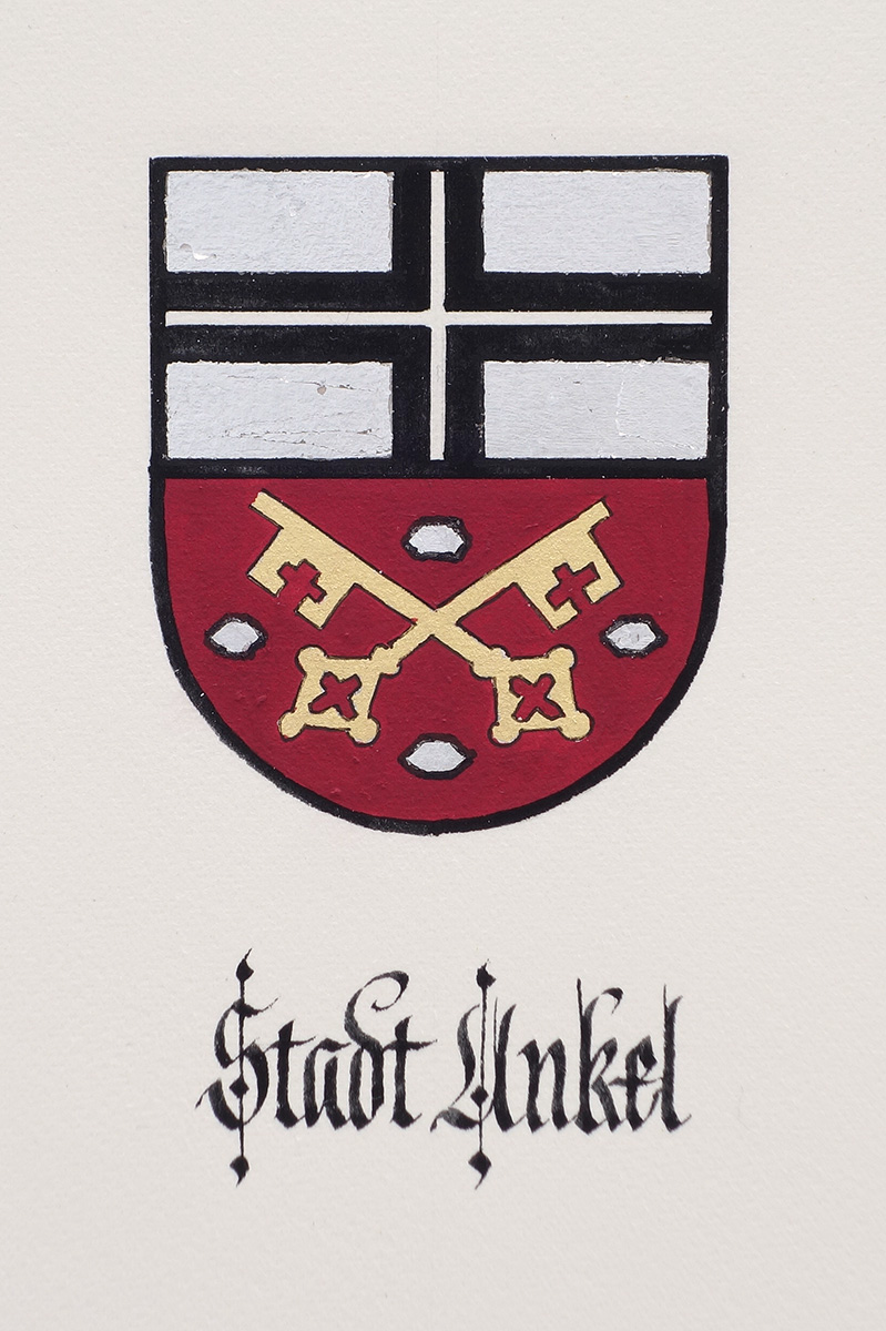 Wappen Unkel in Silber und Gold