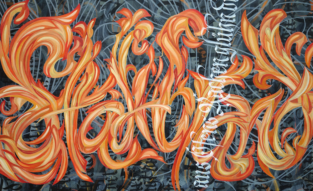 kalligrafisches Gemälde