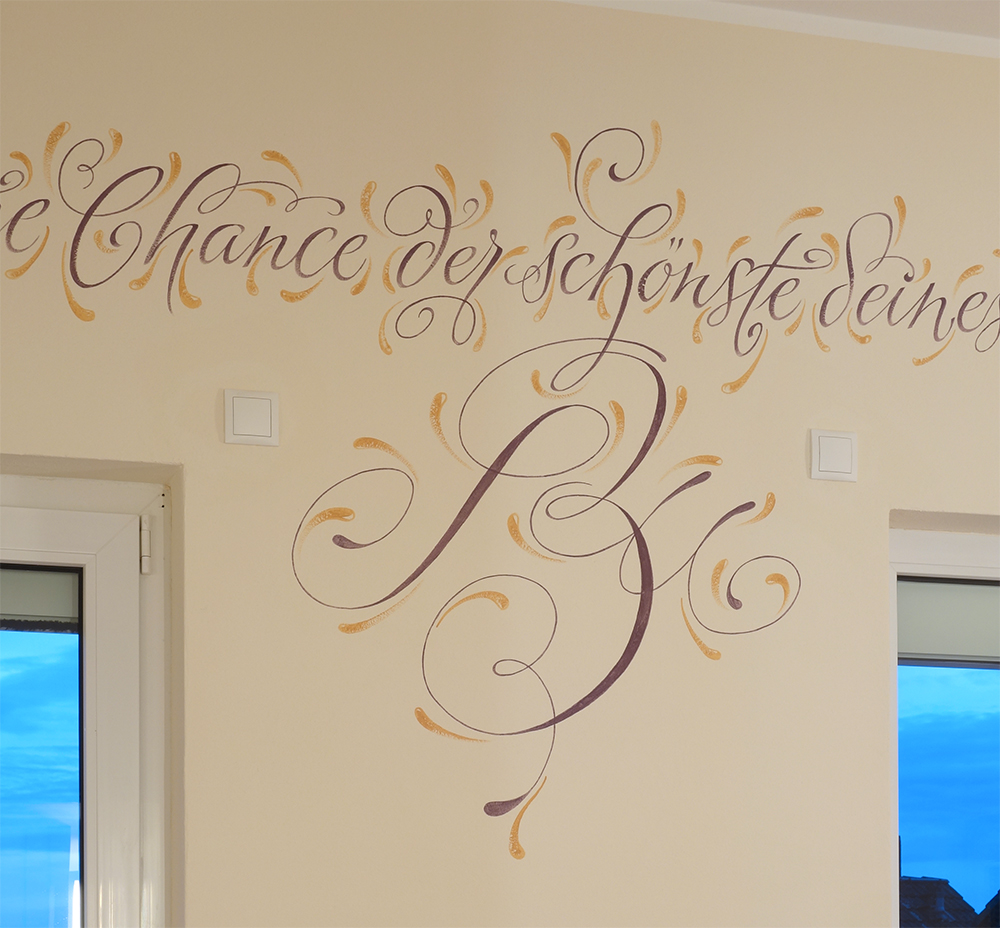 Elegante Schreibschrift